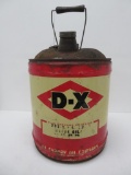 D-X 5 gallon oil can, Sudray Oil Company