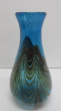 Art Glass vase, signed, c 1975