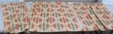 Two pair of panel curtains, MCM, multi color retro hippy cloth