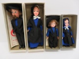 Amish Family Dolls with boxes and booklet, 5