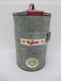Vintage Galvanized Igloo cooler, Standard 3 Gallon, 18 1/2
