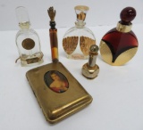 Five vintage perfumes and compact