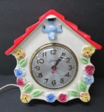 Sessions kitchen clock, birds and floral, 8