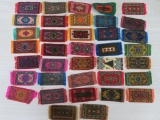 37 vintage Tobacco cigarette cigar felts, rug patterns, 4