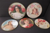 Five glass reproduction flu covers by Nuhl, 9