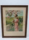 Home Builder print, 655 Gutmann NY, framed 15 1/2