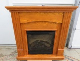 Electralog corner fireplace air heater, working