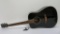 Hohner black lacquer acoustic guitar, model HW400 BK, 41