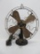 Westinghouse brass bladed fan, 17