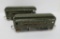 Two Pre War Lionel train cars, Pullman and Observation, olive green, 11