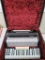 Lucchini Mod Stradella accordion with case, 120 bass and 7 switch