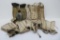 Military lot with canvas spats, gloves, and canteen