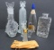 Six vintage perfume bottles, French and German