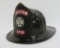Rockton FPD helmet, leather frontice, Fire Helmet