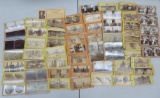 About 61 stereo view cards, JB Noyes photography, Wisconsin, scenic and people