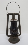 Dietz City of Milwaukee lantern, etched ruby globe, 13