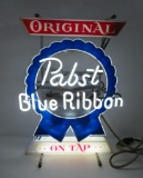 Original Pabst Blue Ribbon on Tap, Neon, working, 23