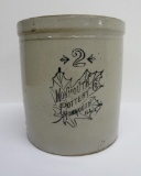 2 Gallon Monmouth Pottery Crock