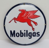 Retro Mobilgas round sign, 11