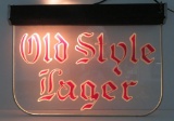 Old Style Lager light, works, 18