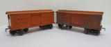 Two CM & St P box cars, standard gauge, some wear noted, 9