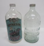 Bethesda and Silurian Water bottles, 10 1/2