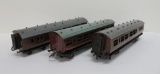 Three LMS railroad car, O gauge, 13