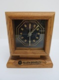 Allen Bradley wooden desk clock