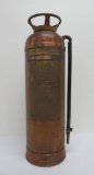 Brass vintage Fire Extinguisher, Floafoam Model 833, 24