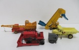 Metal Dinky construction toy lot, four pieces