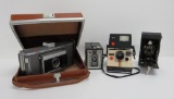 Variety camera lot, Polaroid to folding cameras