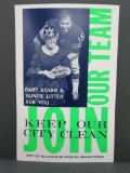 Bart Starr and Auntie Litter Keep our City Clean Poster Milwaukee Health Dept, 14