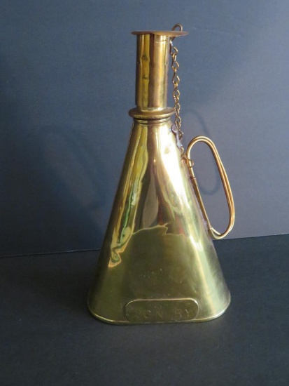 VGN Ry brass torch lantern, Railroad lantern, Virginian Railway, 9"