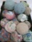 19 rag balls, floral and solids, 4