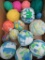 23 brightly colored rag balls, 4