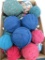 21 rag balls, patterned and solid, 5