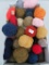 27 assorted yarn balls, 2 1/2