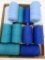 12 large rolls of blue warp, 6