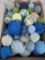 30 rag balls, pastels and prints, 3