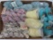 Cotton and cotton/rayon blend, 15 skeins