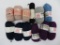 12 skeins of wool and wool blend yarn, Schaffhauser and Bernat