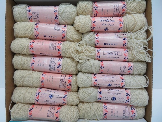 15 skeins of Bernat Dorlaine Master dyed wool metallic, 1 oz, 125 yd each