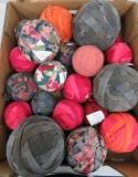 19 large and medium rag balls, 5