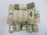 Wool and cotton yarn, 12 skeins