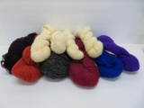 10 skeins of Condon 2 ply yarn, variety of colors, medium wt, 4 oz