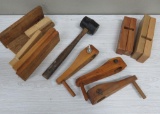 Loom cranks, blocks, and mallet