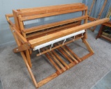 Kessenich Oak Floor Loom, 4 harness, 6 pedal, 54