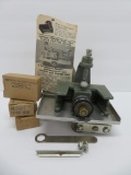 Fraser Model 500-1 Cloth Cutting Machine with paperwork and cutter heads