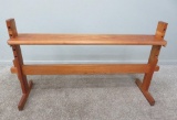 Adjustable height loom bench, 46