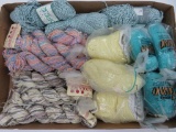 Cotton and cotton/rayon blend, 15 skeins